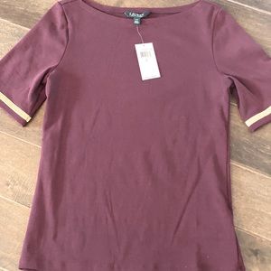 NWT Ralph Lauren Boat Neck top